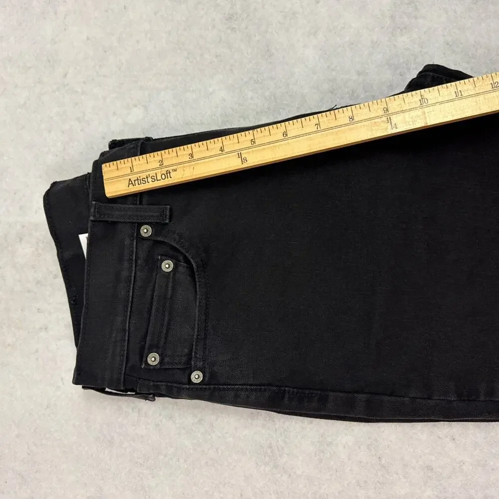 Levis 511 Slim Fit Jeans Mens 33x34 Black Stretch Premium Denim Pants